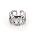 Al Coro Mezzaluna Ring (R7625WW) aus Weißgold mit Diamant