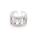 Al Coro Mezzaluna Ring (R7626WW) aus Weißgold mit Diamant