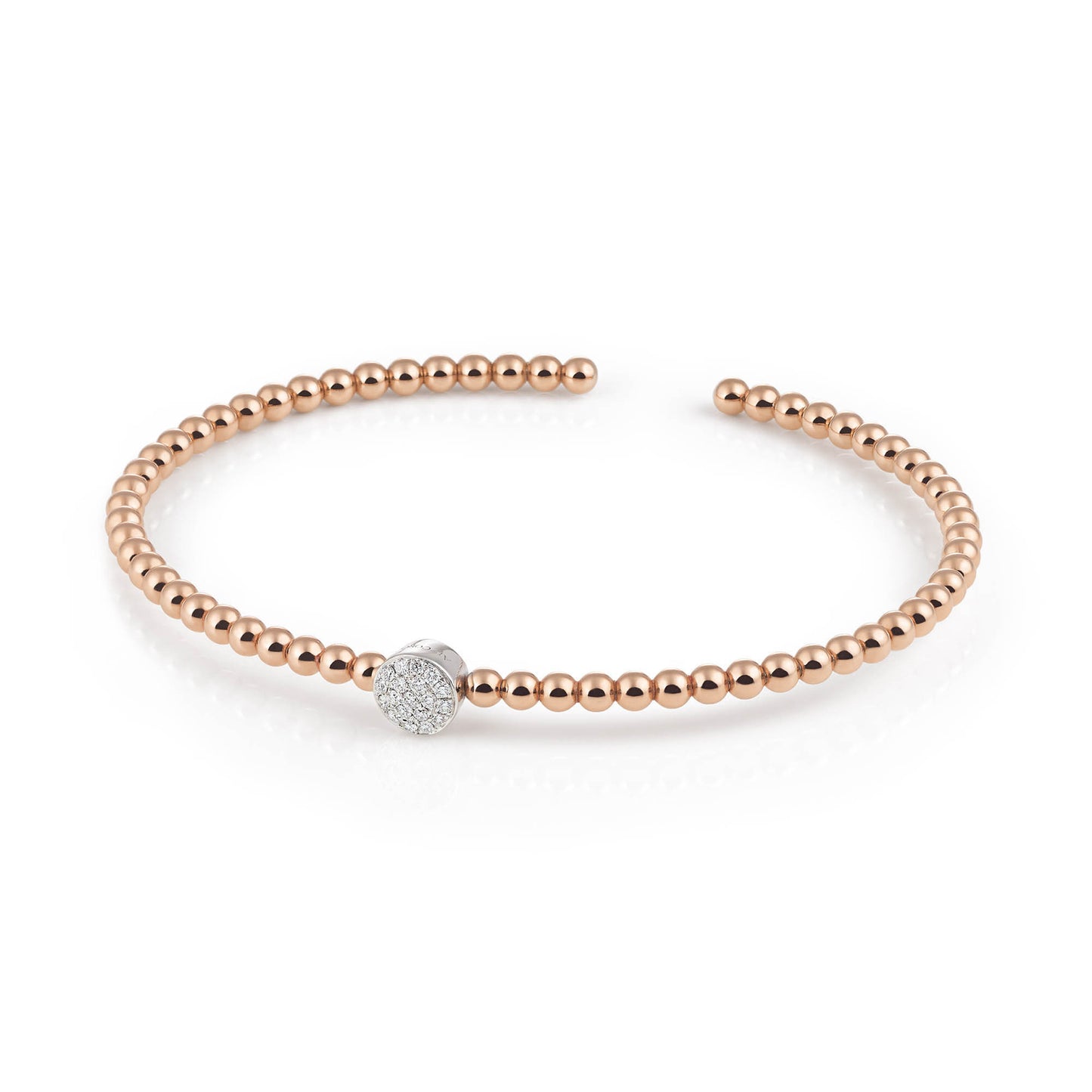 Al Coro Palladio Armreif (NB859R) aus Roségold mit Diamant