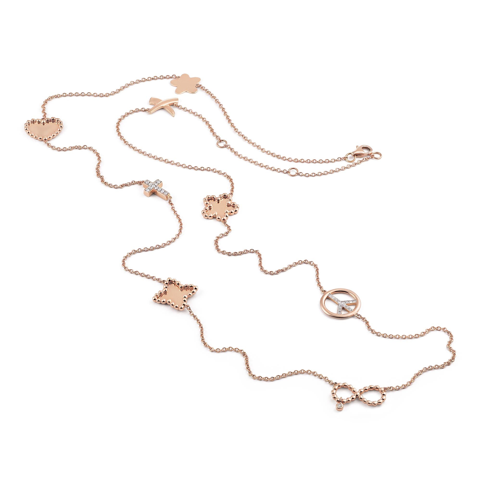 Al Coro Palladio Collier (C248R80) mit Diamant und Saphir