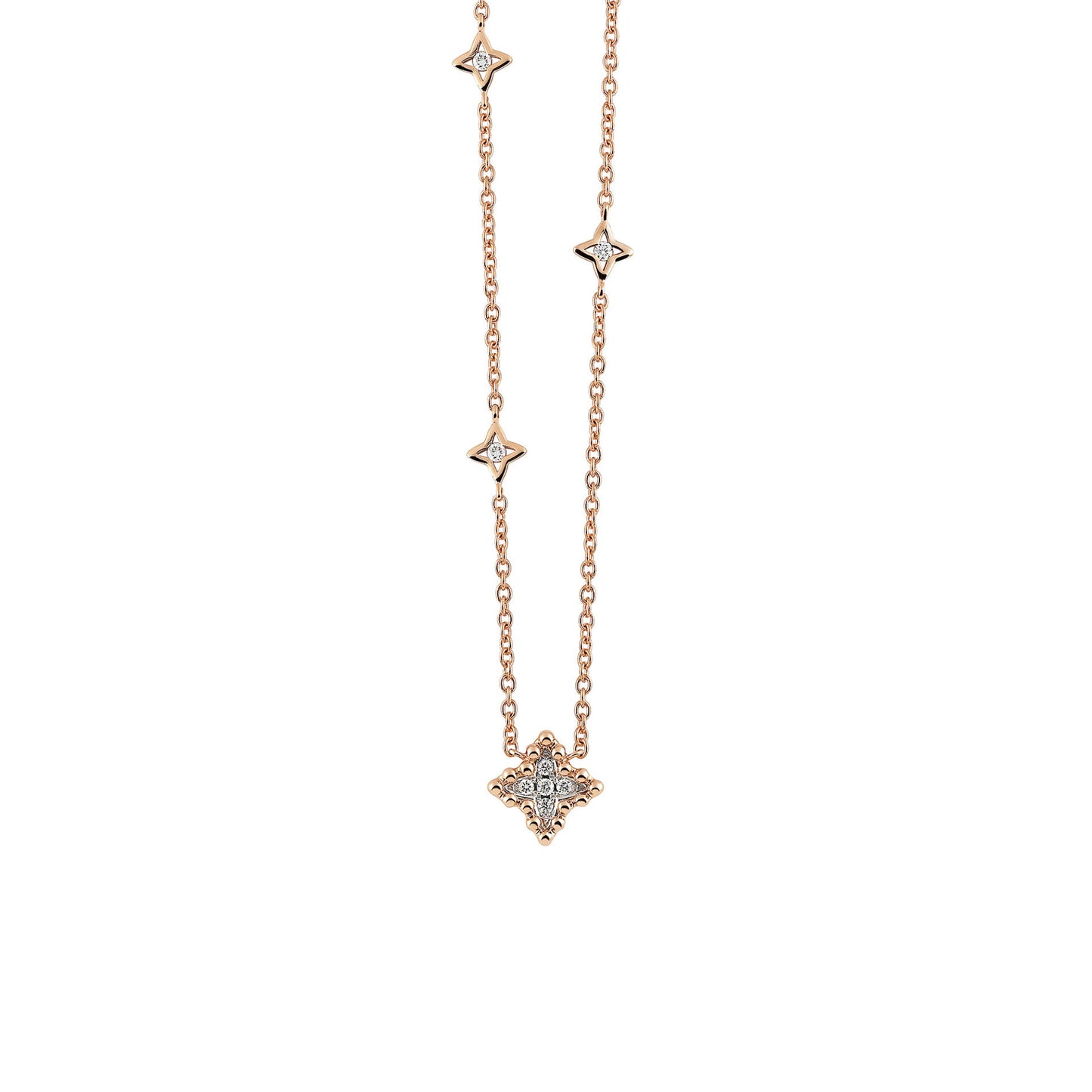 Al Coro Palladio Collier (C258R) aus Roségold mit Diamant