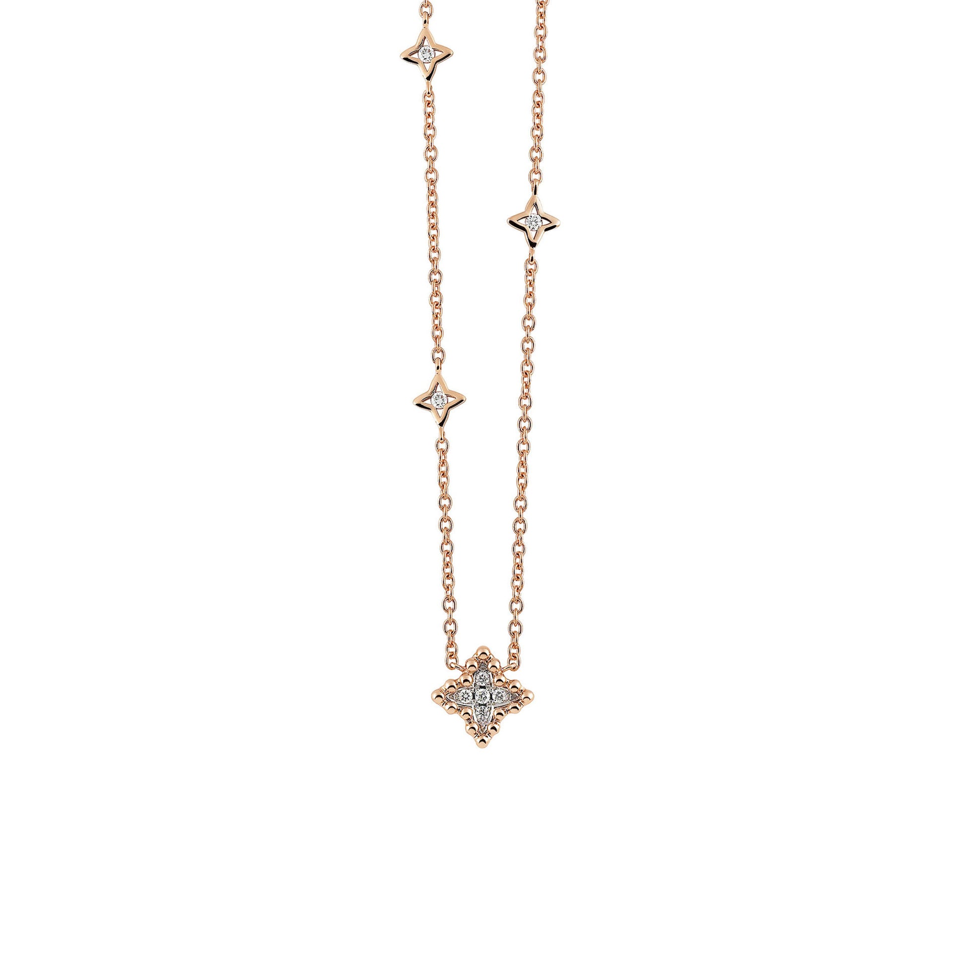 Al Coro Palladio Collier (C258R) aus Roségold mit Diamant