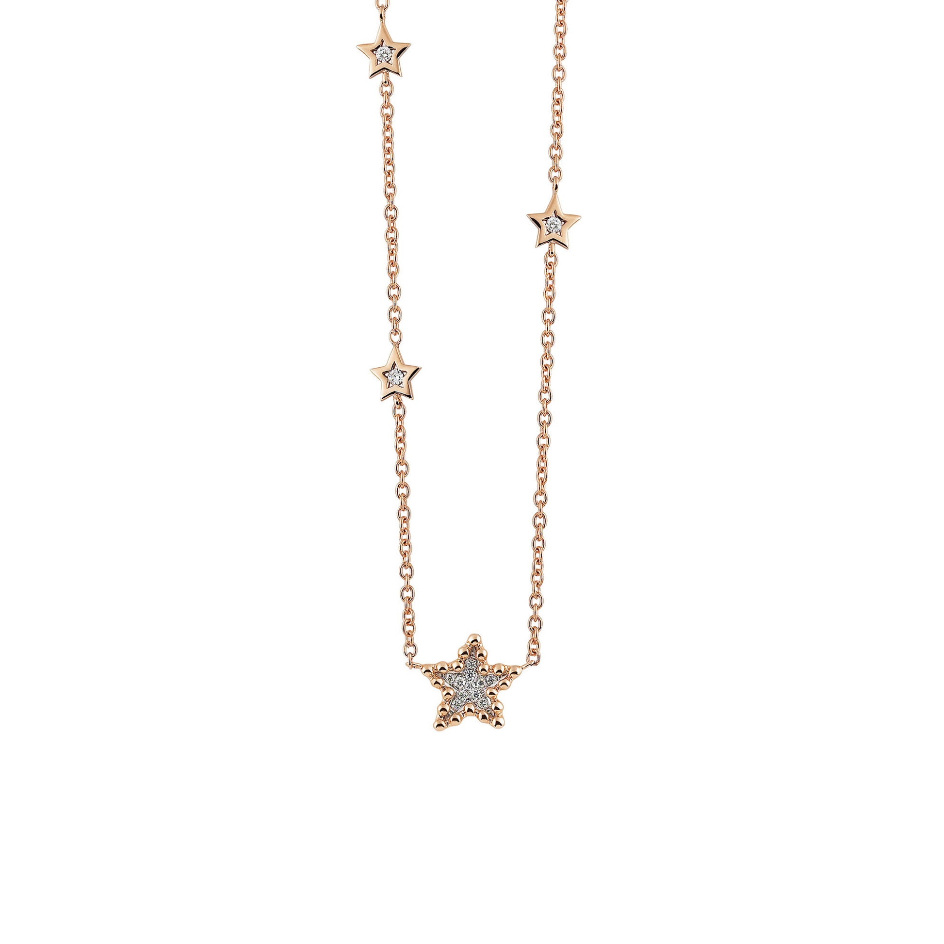 Al Coro Palladio Collier (C259R) aus Roségold mit Diamant