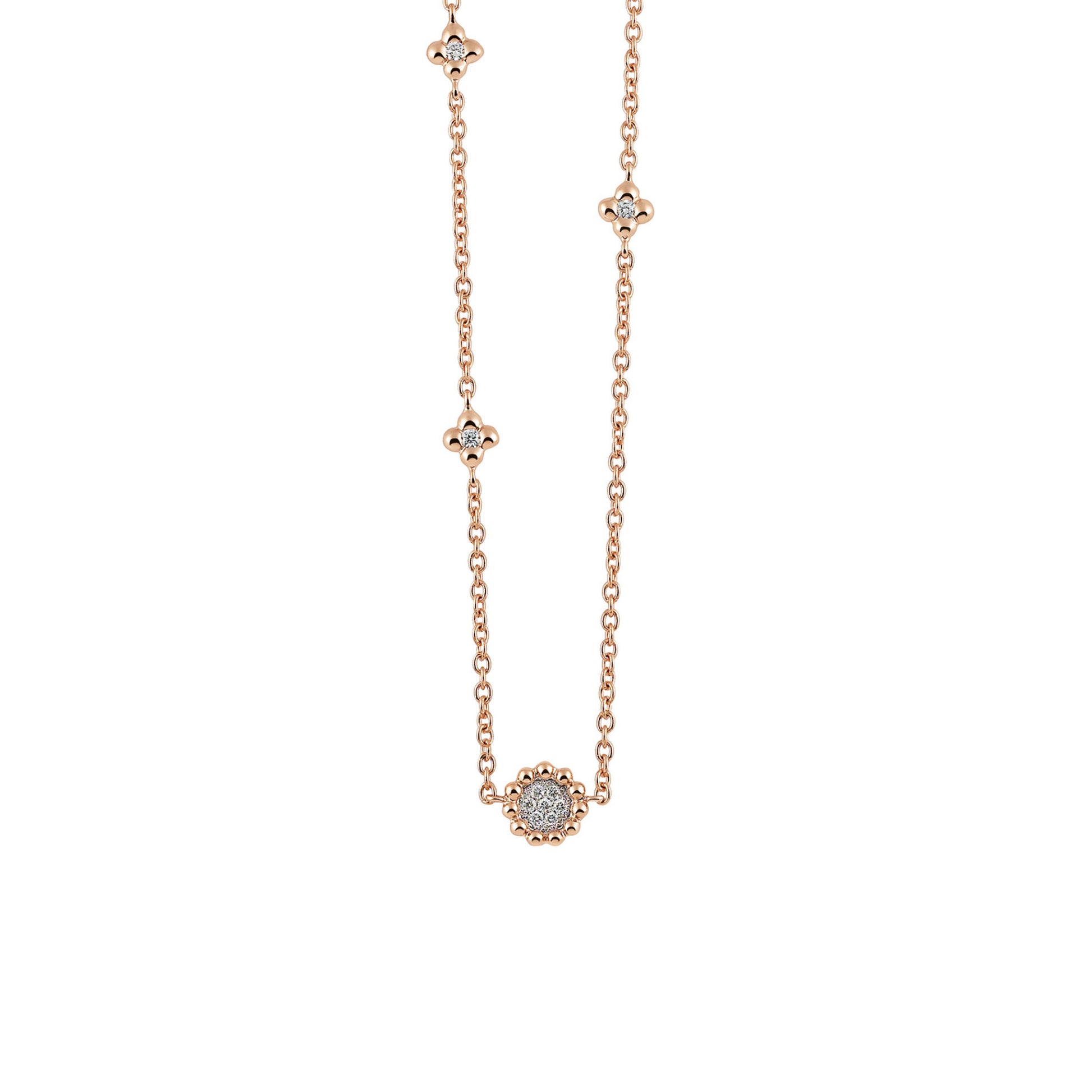 Al Coro Palladio Collier (C262R) aus Roségold mit Diamant