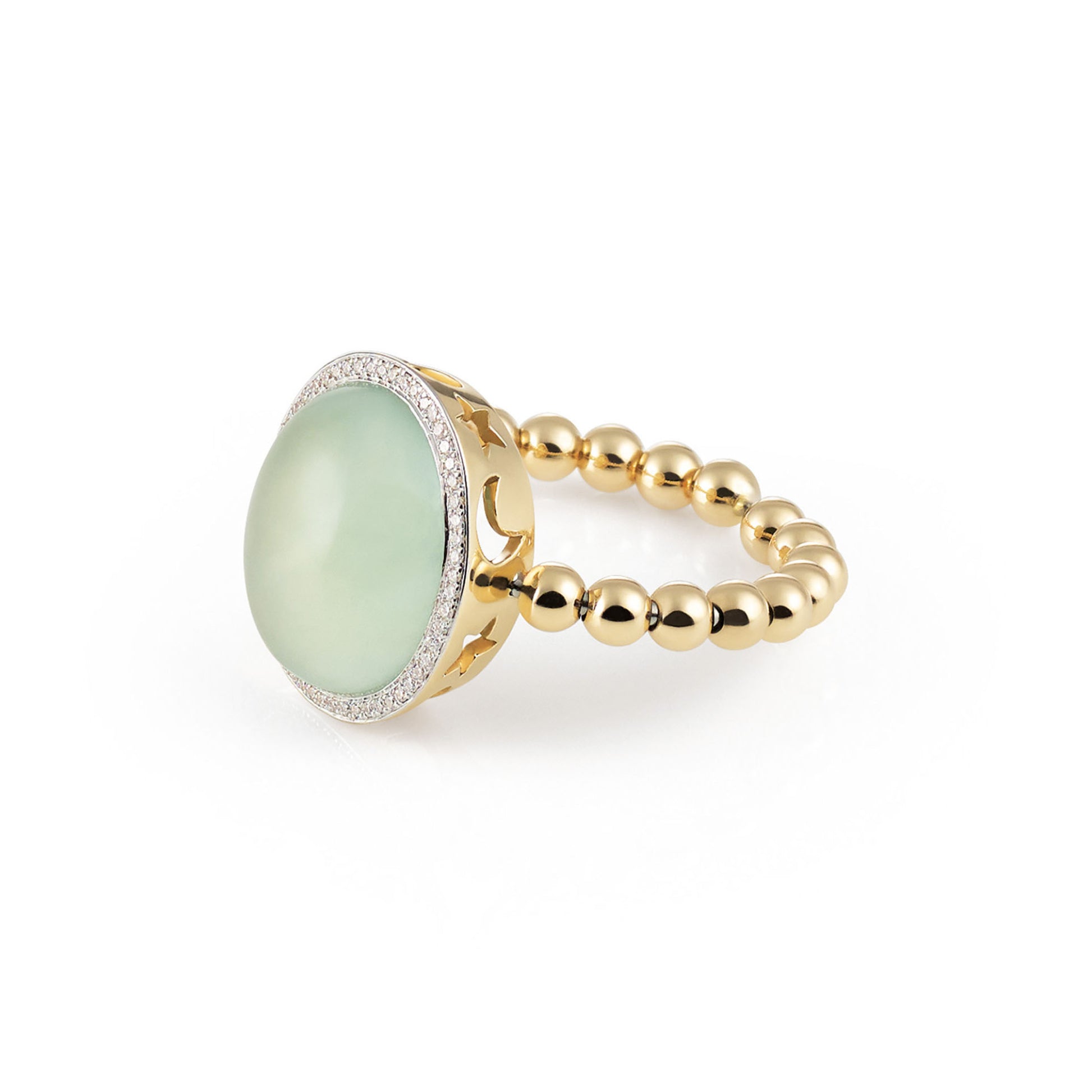 Al Coro Palladio Ring (NR4034PG) aus Gelbgold mit Diamant