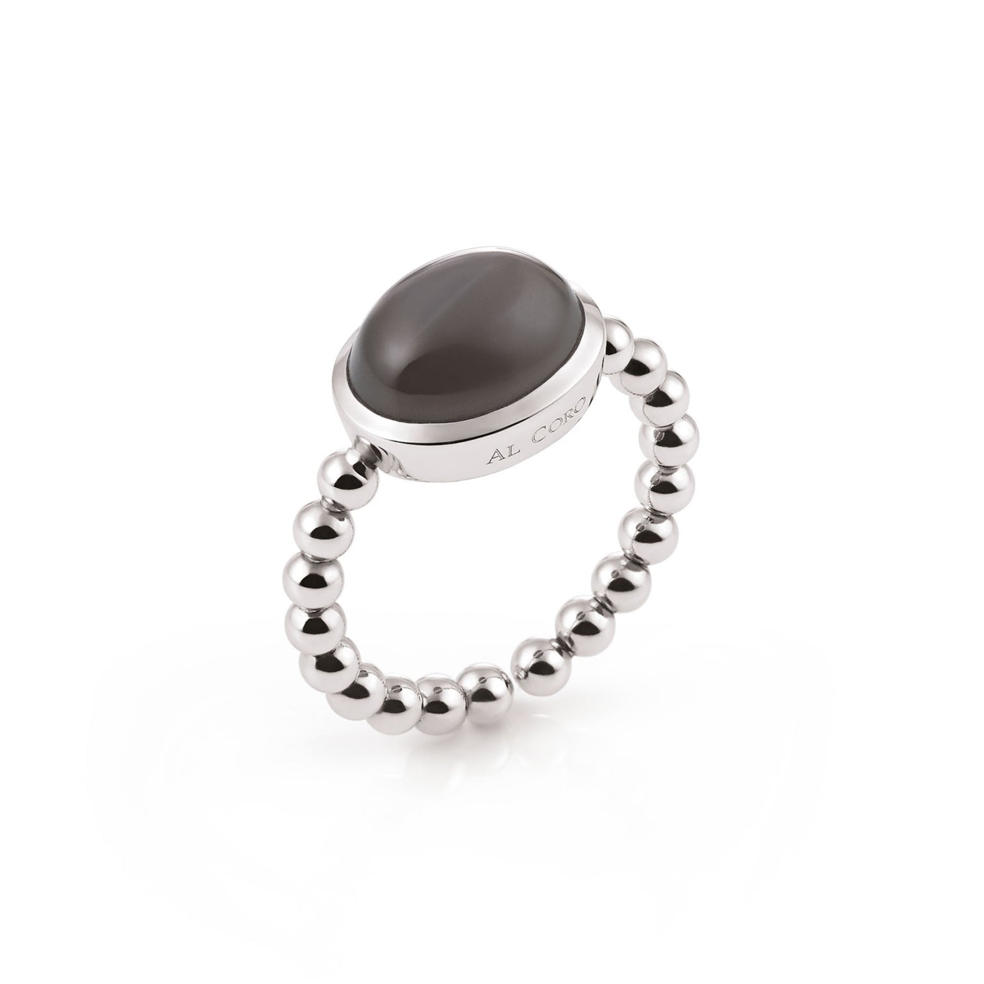 Palladio Ring, Weißgold • Mondstein von Al Coro (NR9376GMW)
