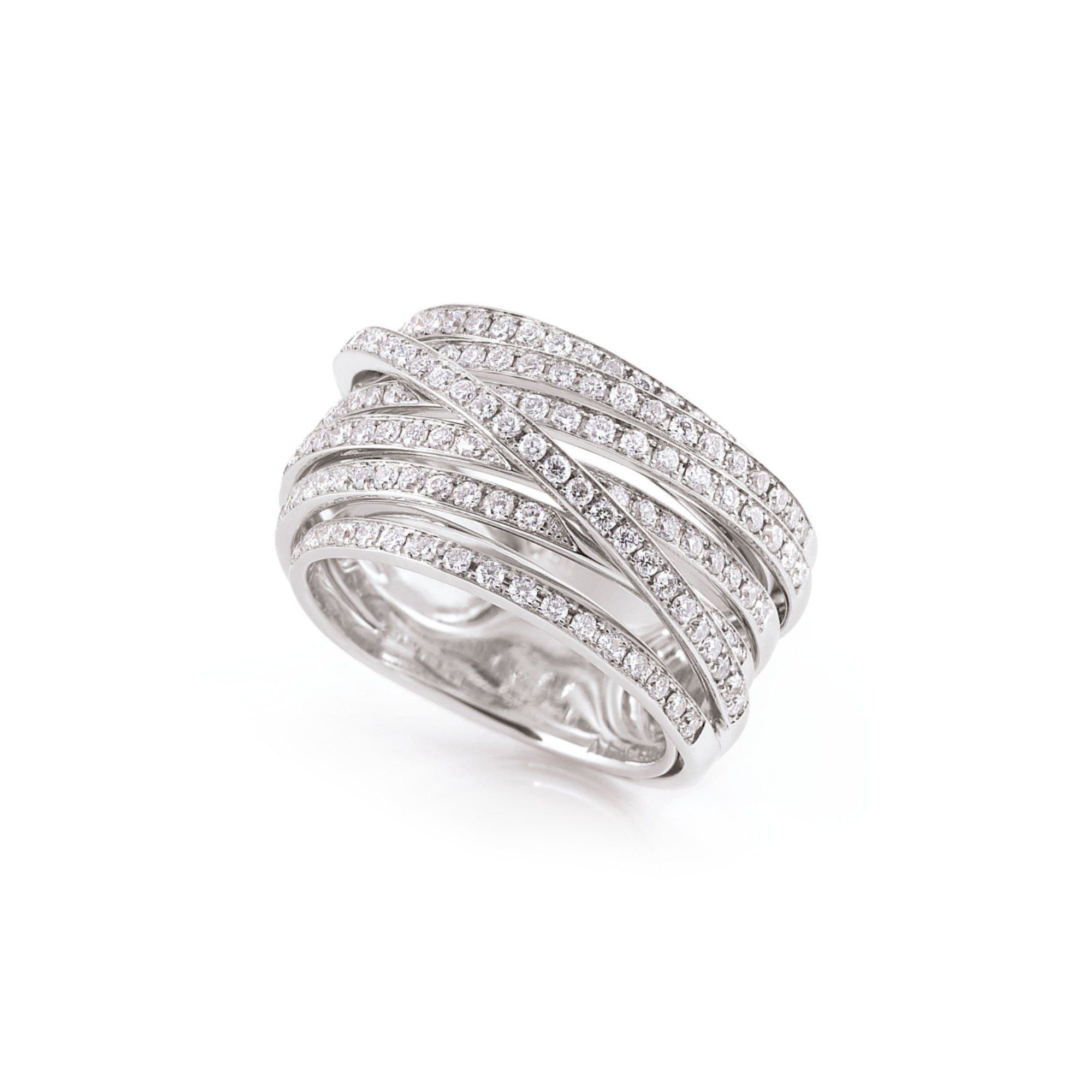 Al Coro Ring (NR8752W) aus Weißgold mit Diamant
