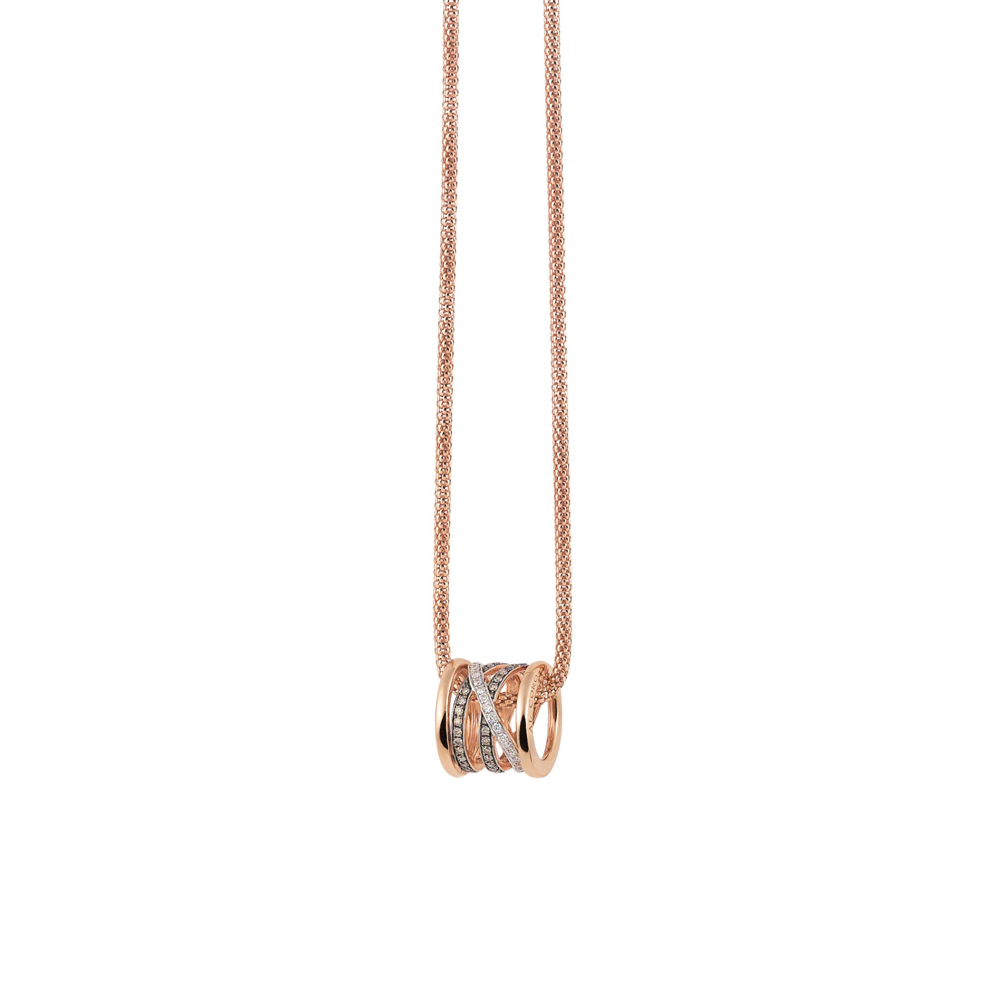 Al Coro Serenata Anhänger (NP2016BWR) aus Bicolor-Gold mit Diamant