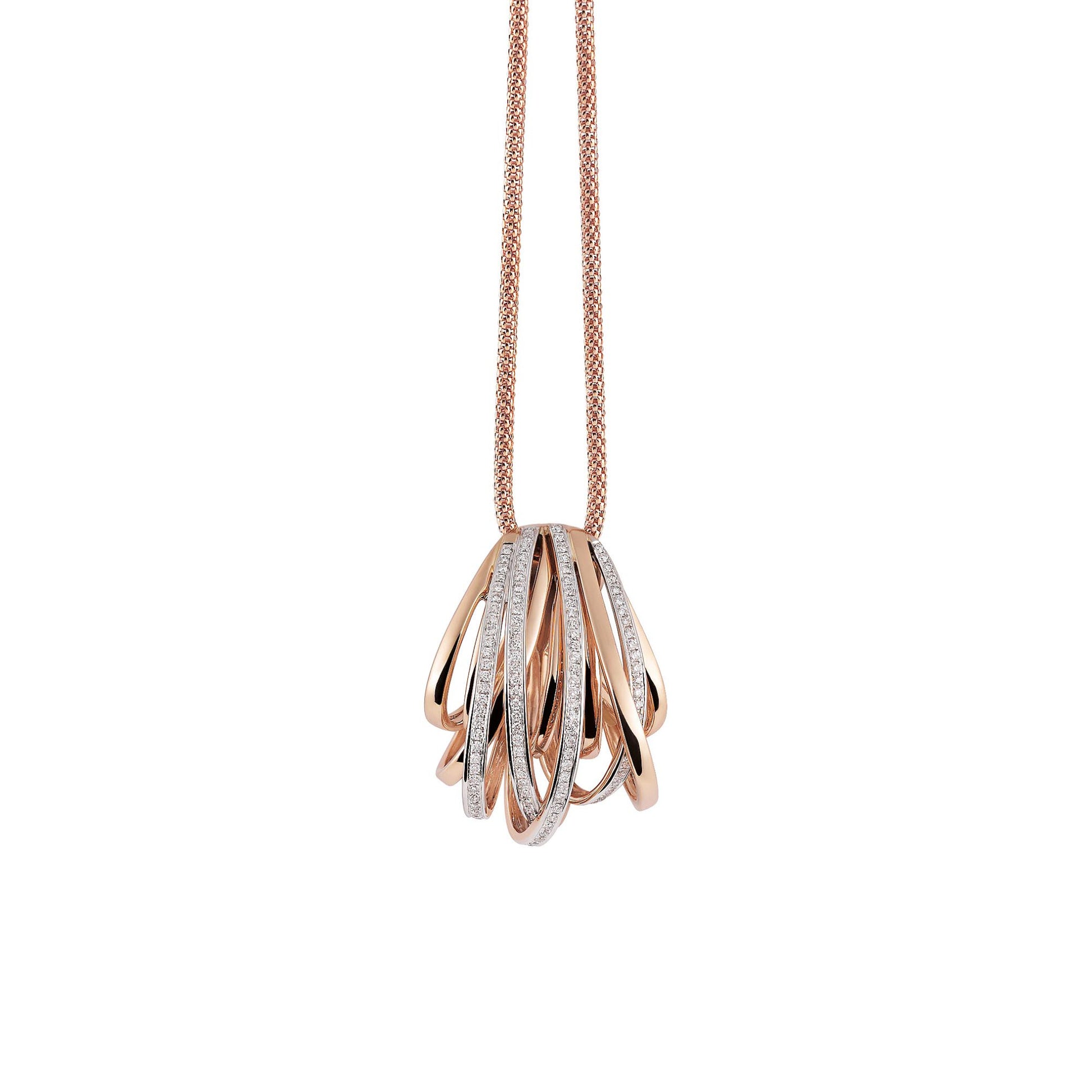 Al Coro Serenata Anhänger (NP837R) aus Bicolor-Gold mit Diamant