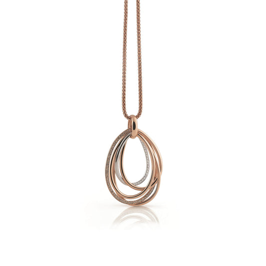 Al Coro Serenata Anhänger (P2210BD) aus Bicolor-Gold mit Diamant