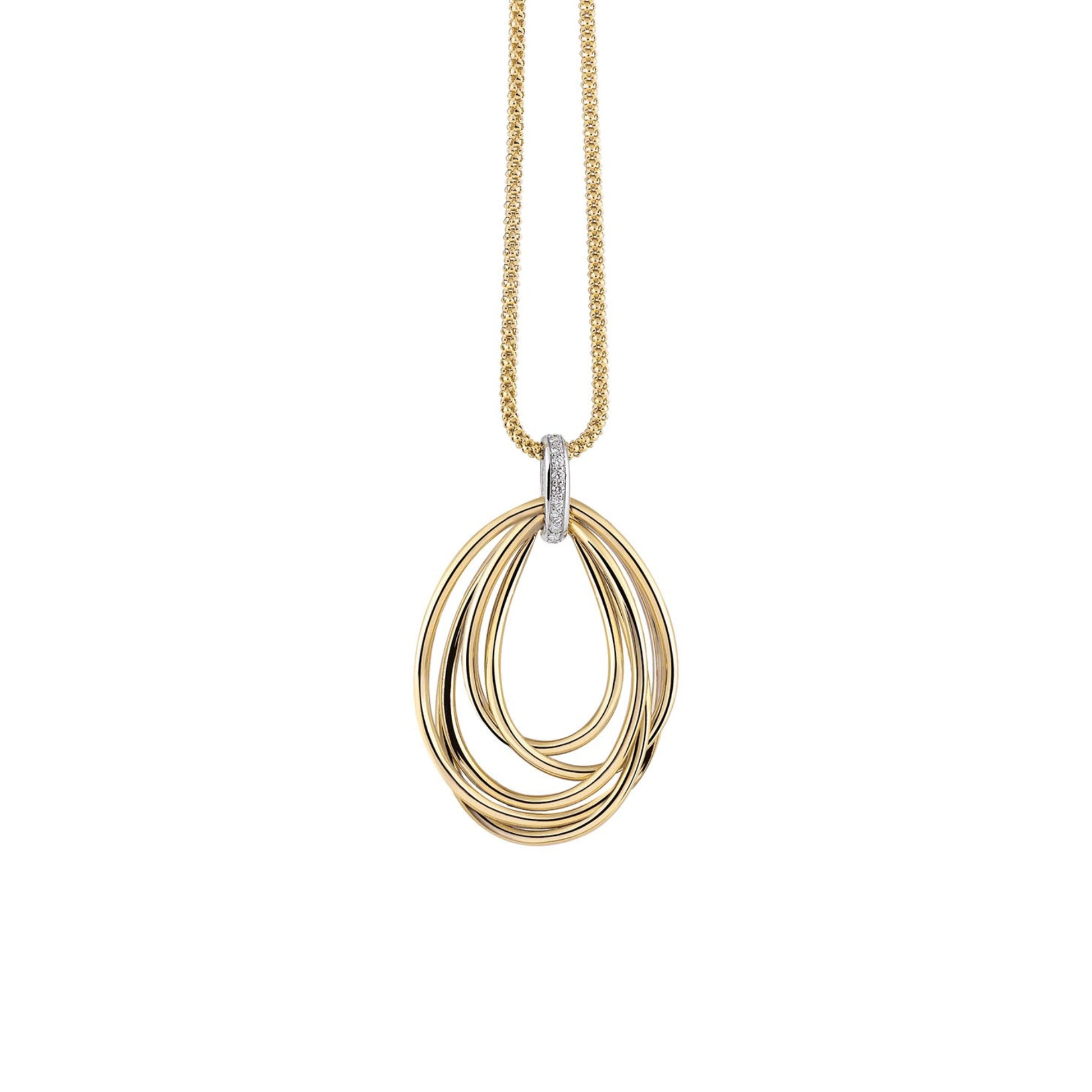 Al Coro Serenata Anhänger (P2401G) aus Bicolor-Gold mit Diamant