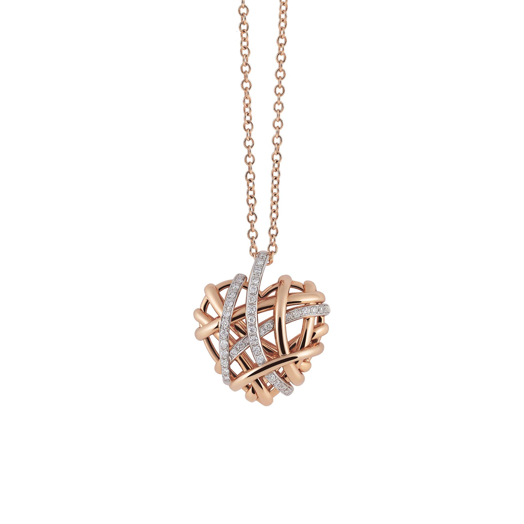 Al Coro Serenata Anhänger (P619WR) aus Bicolor-Gold mit Diamant