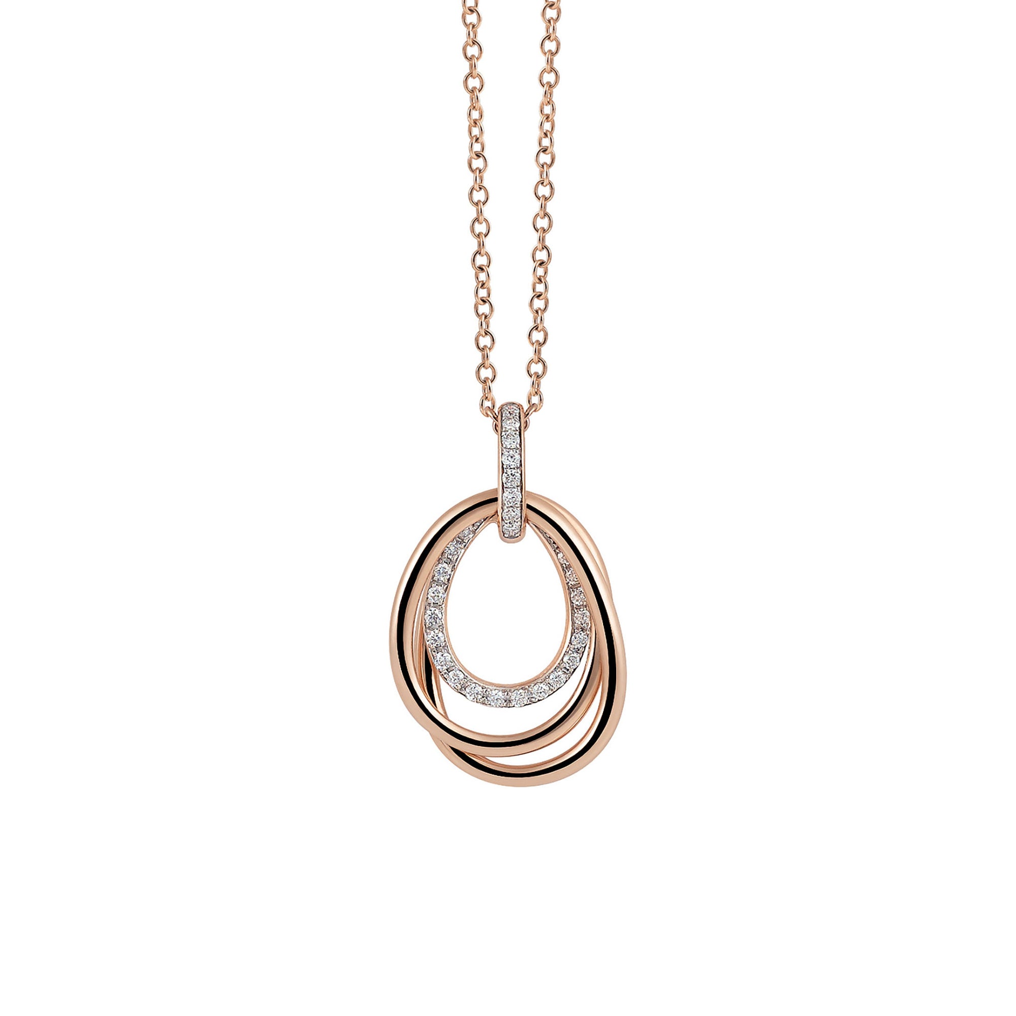 Al Coro Serenata Anhänger (P623WR) aus Bicolor-Gold mit Diamant