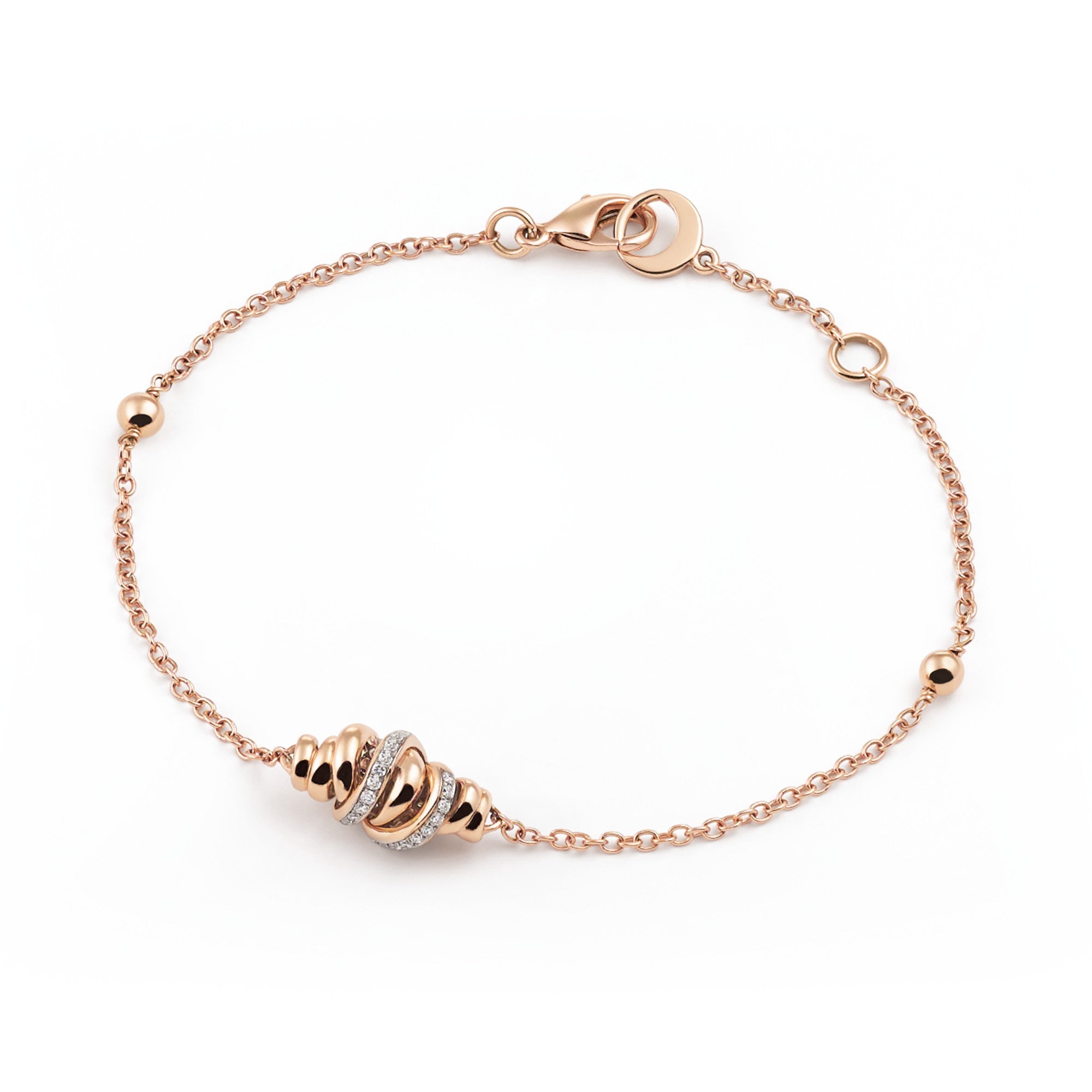 Al Coro Serenata Armband (B519WR) aus Bicolor-Gold mit Diamant