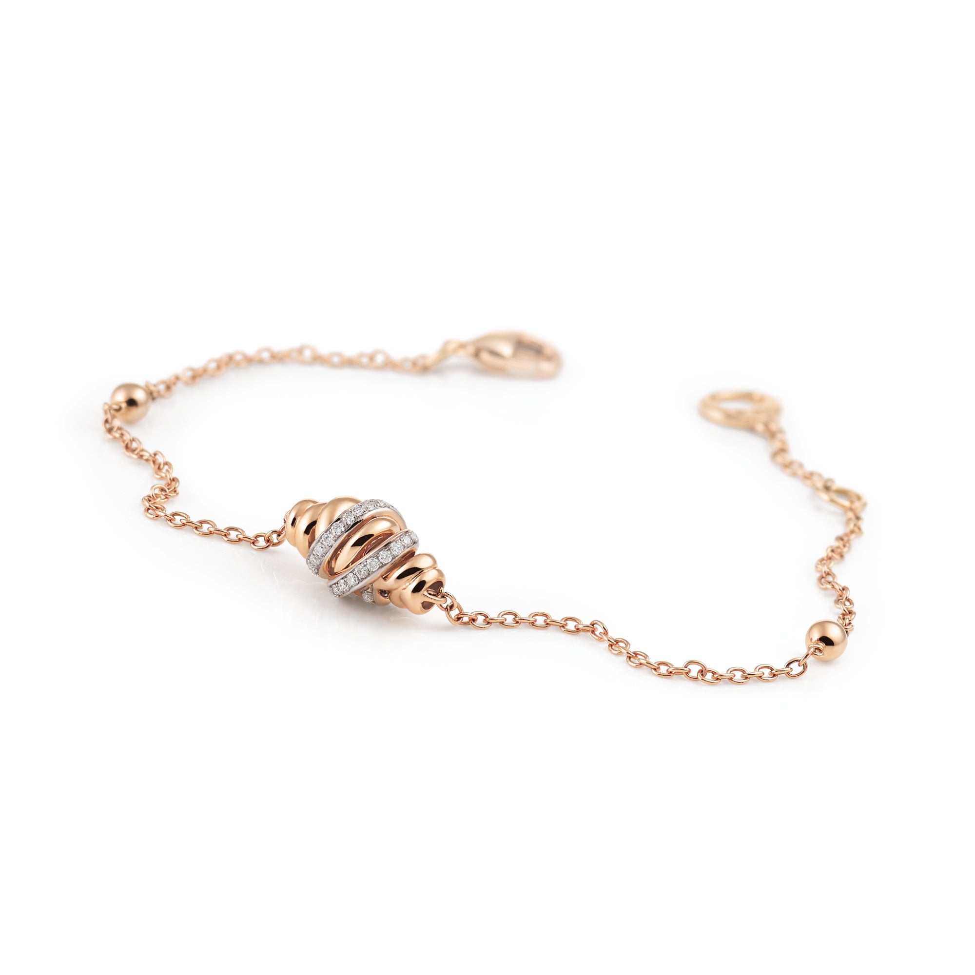 Al Coro Serenata Armband (B519WR) aus Bicolor-Gold mit Diamant
