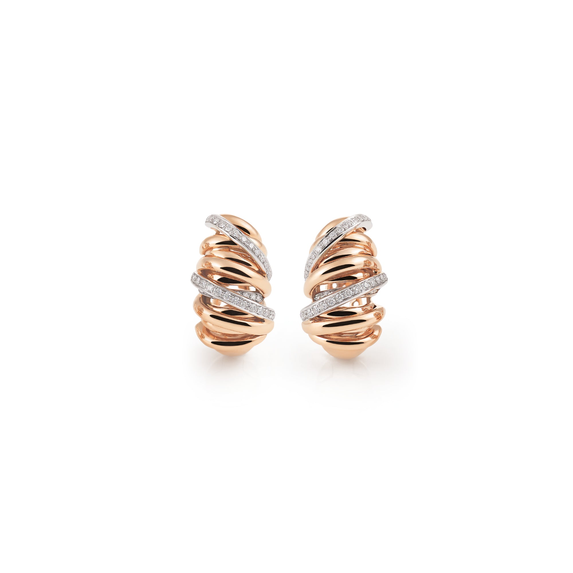 Al Coro Serenata Creolen (E2341WR) aus Bicolor-Gold mit Diamant