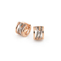 Al Coro Serenata Creolen (NE2015BR) aus Bicolor-Gold mit Diamant