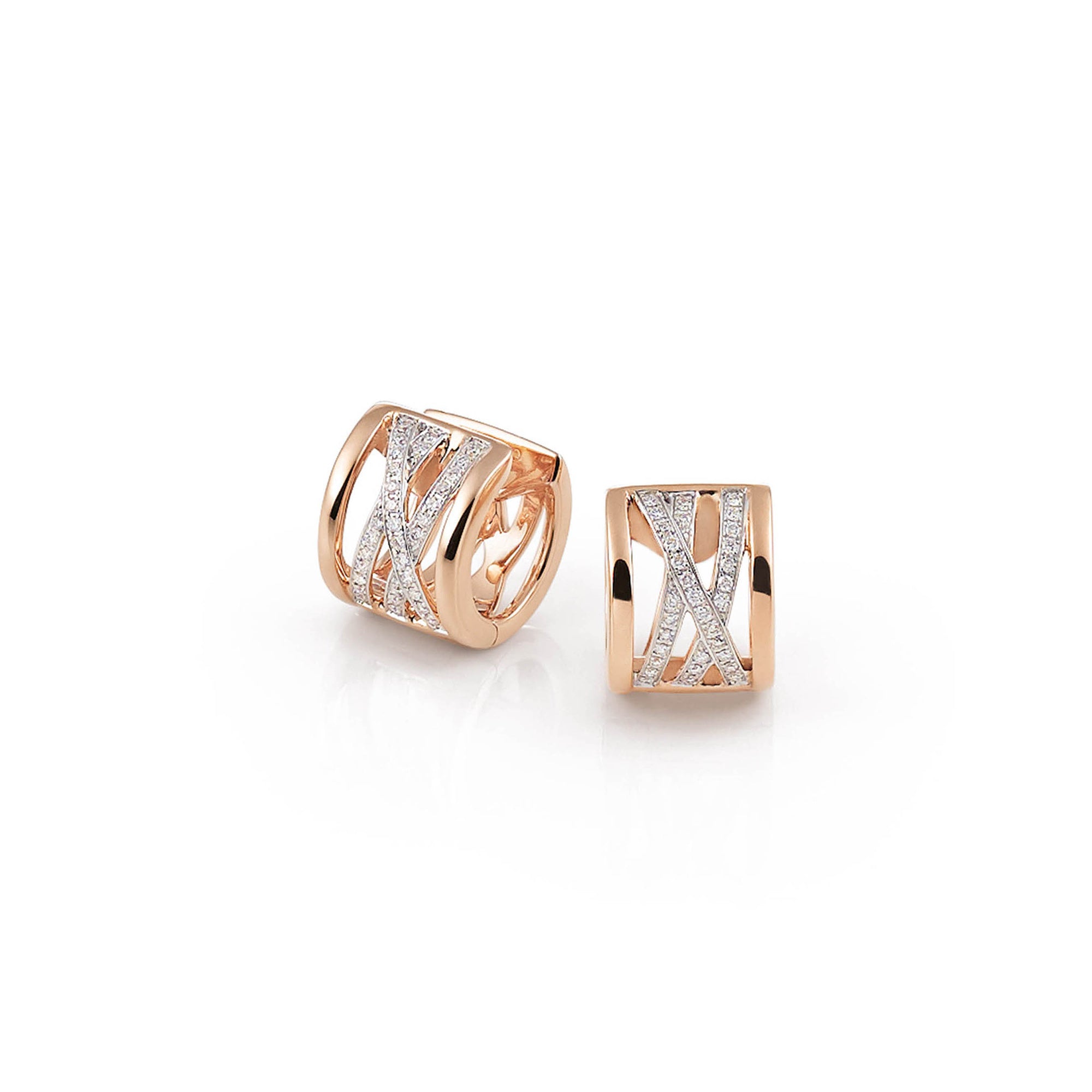 Al Coro Serenata Creolen (NE2015R) aus Roségold mit Diamant