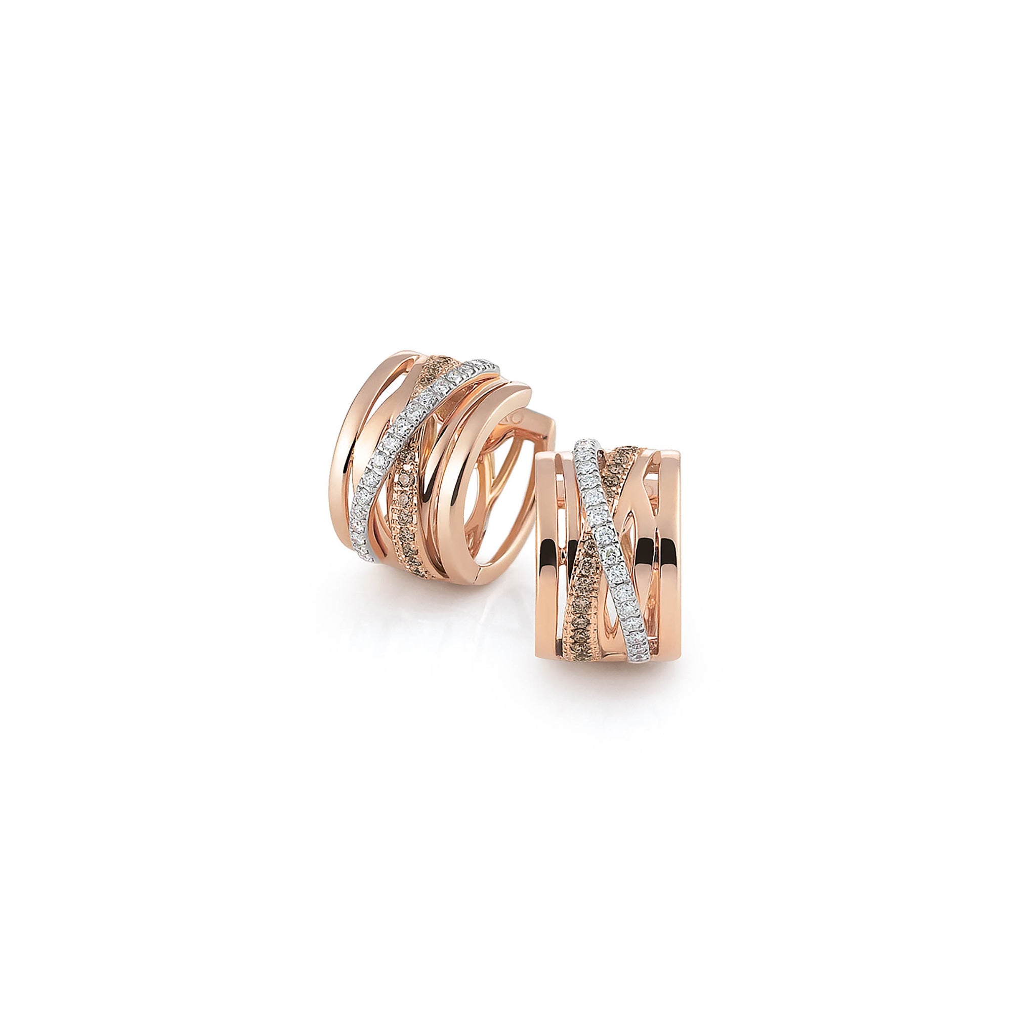Al Coro Serenata Creolen (NE424RBD) aus Roségold mit Diamant
