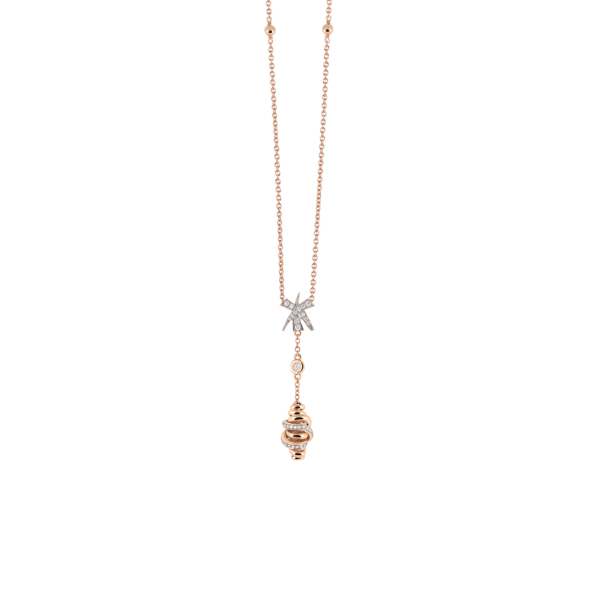 Al Coro Serenata Halskette (C379WR) aus Bicolor-Gold mit Diamant