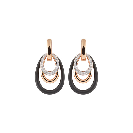 Al Coro Serenata Ohrhänger (NE918WR) aus Bicolor-Gold mit Diamant