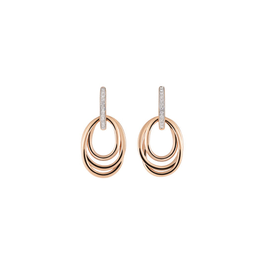 Al Coro Serenata Ohrhänger (NE920R) aus Bicolor-Gold mit Diamant