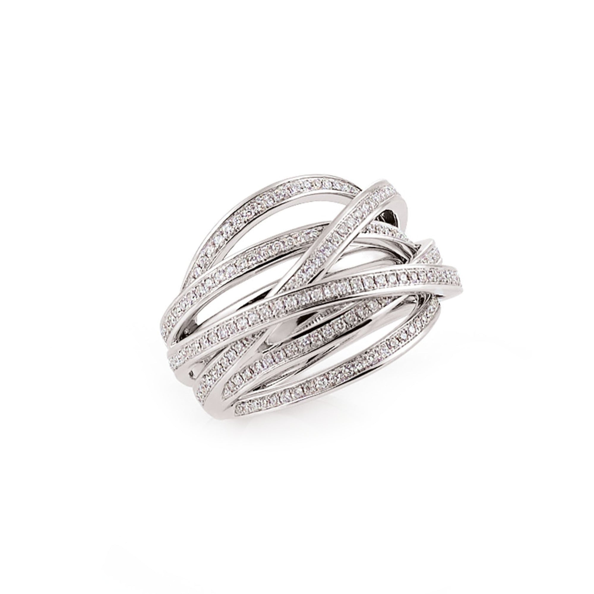 Al Coro Serenata Ring (NR869W) aus Weißgold mit Diamant