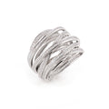 Al Coro Serenata Ring (NR950W) aus Weißgold mit Diamant
