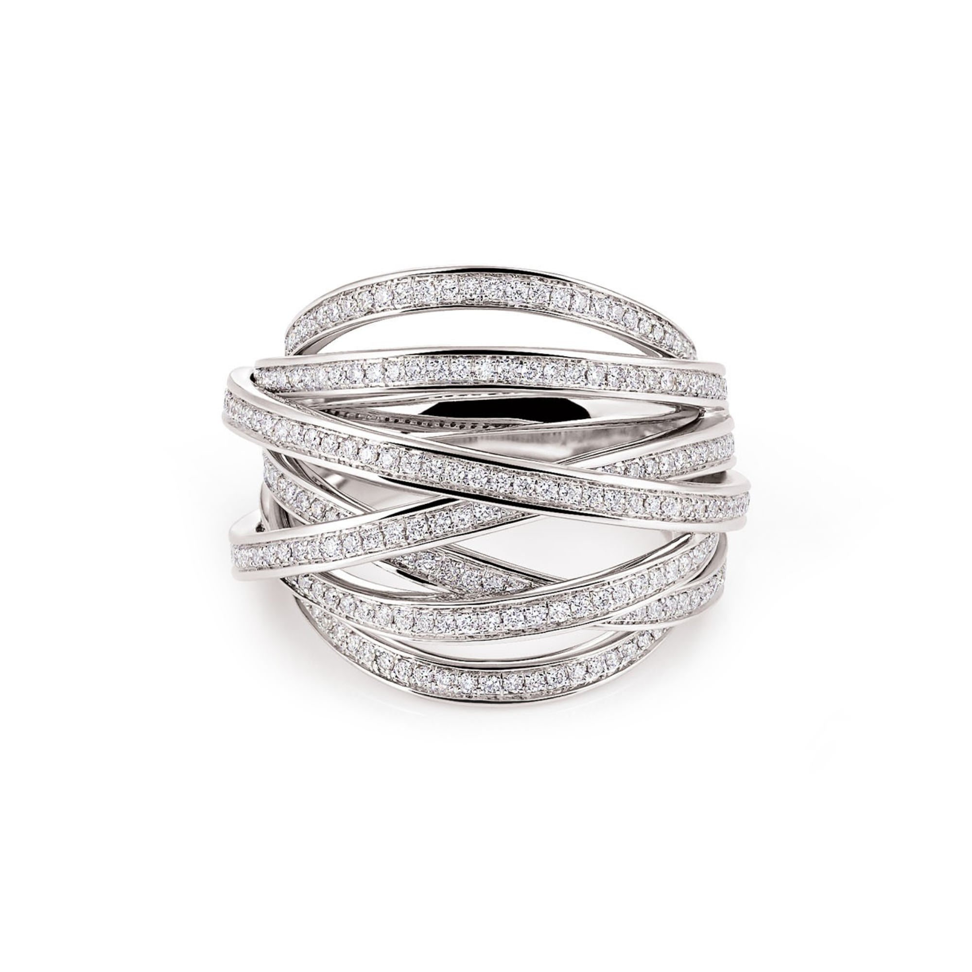 Al Coro Serenata Ring (NR952W) aus Weißgold mit Diamant