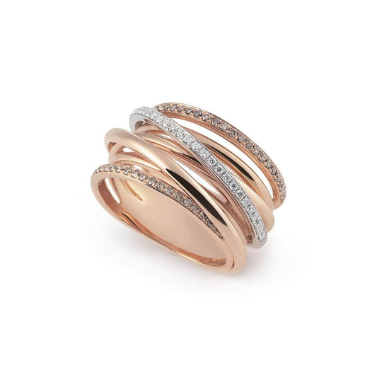 Al Coro Serenata Ring (R6405BD) aus Bicolor-Gold