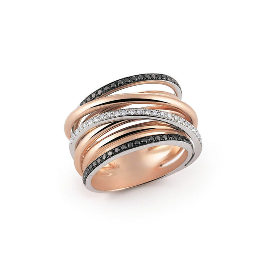 Al Coro Serenata Ring (R6405BR) aus Bicolor-Gold