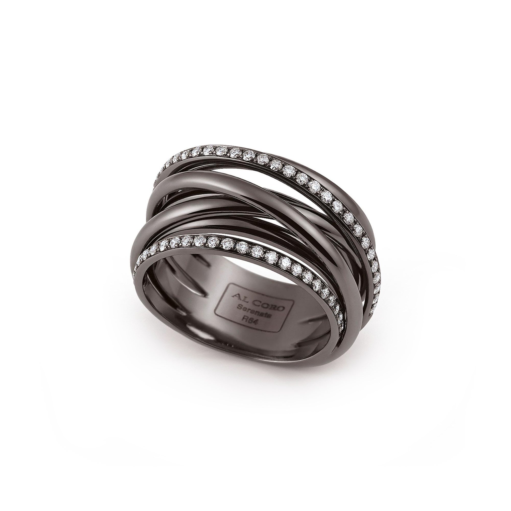 Al Coro Serenata Ring (R6406B) aus Weißgold mit Diamant