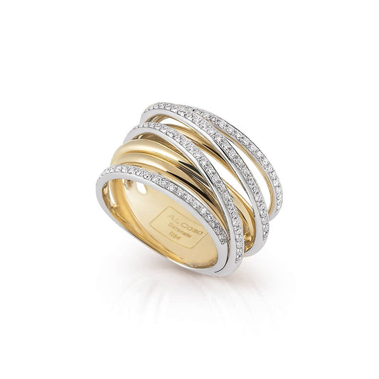 Al Coro Serenata Ring (R6408) aus Bicolor-Gold mit Diamant