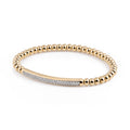 Al Coro Stretchy Armband (A103G) aus Gelbgold mit Diamant