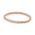 Al Coro Stretchy Armband (A103R) aus Gelbgold mit Diamant