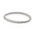 Al Coro Stretchy Armband (A103W) aus Weißgold mit Diamant