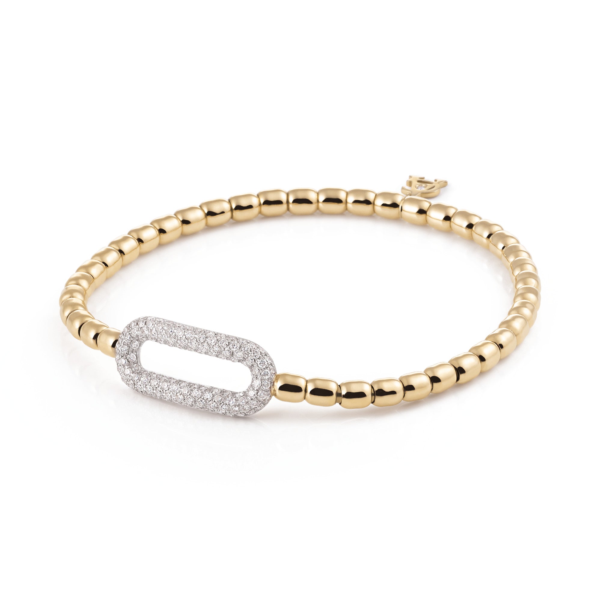 Al Coro Stretchy Armband (A109G) aus Bicolor-Gold mit Diamant