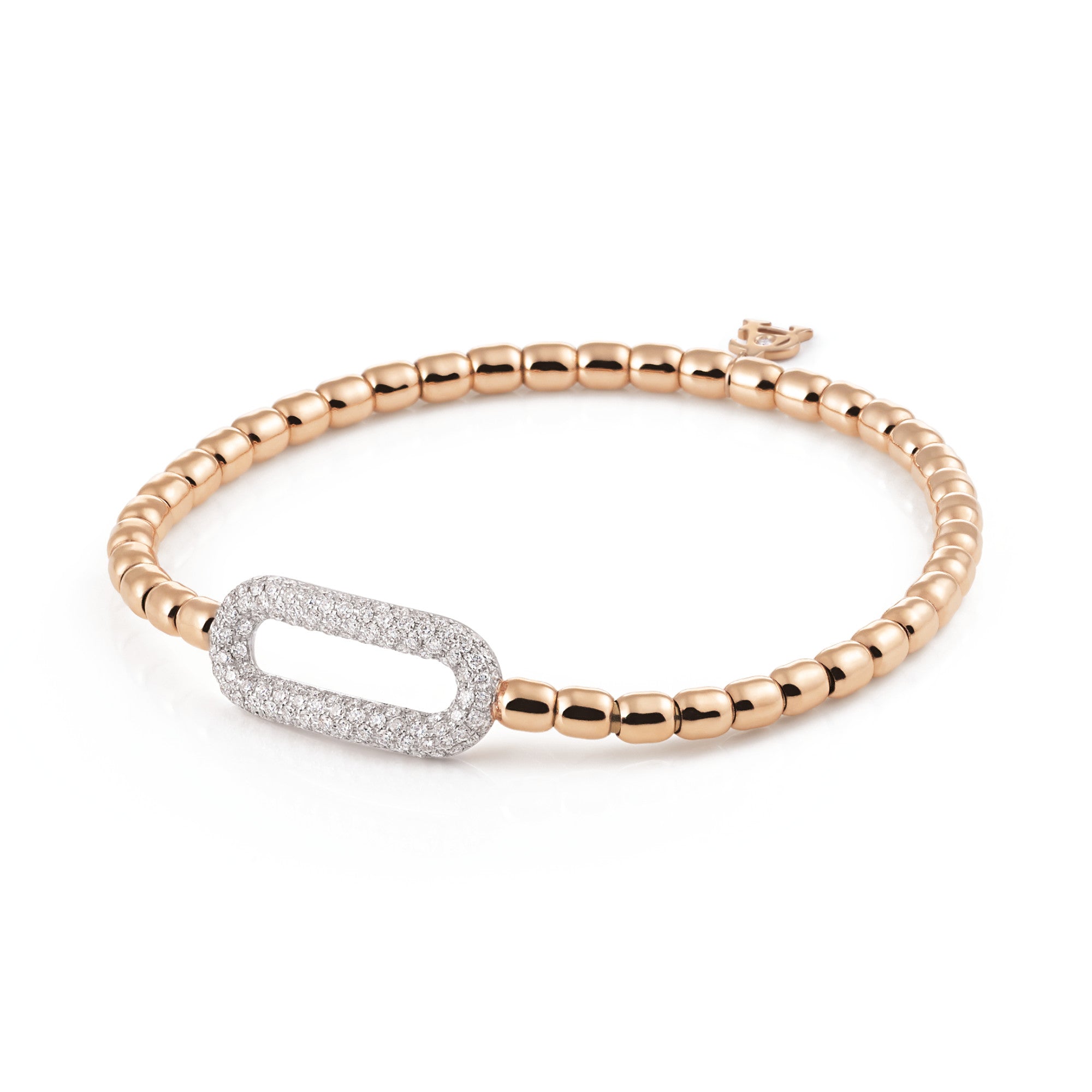 Al Coro Stretchy Armband (A109R) aus Bicolor-Gold mit Diamant