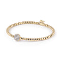 Al Coro Stretchy Armband (A150G) aus Bicolor-Gold mit Diamant