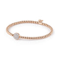Al Coro Stretchy Armband (A150R) aus Bicolor-Gold mit Diamant