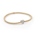 Al Coro Stretchy Armband (A160G) aus Gelbgold mit Diamant