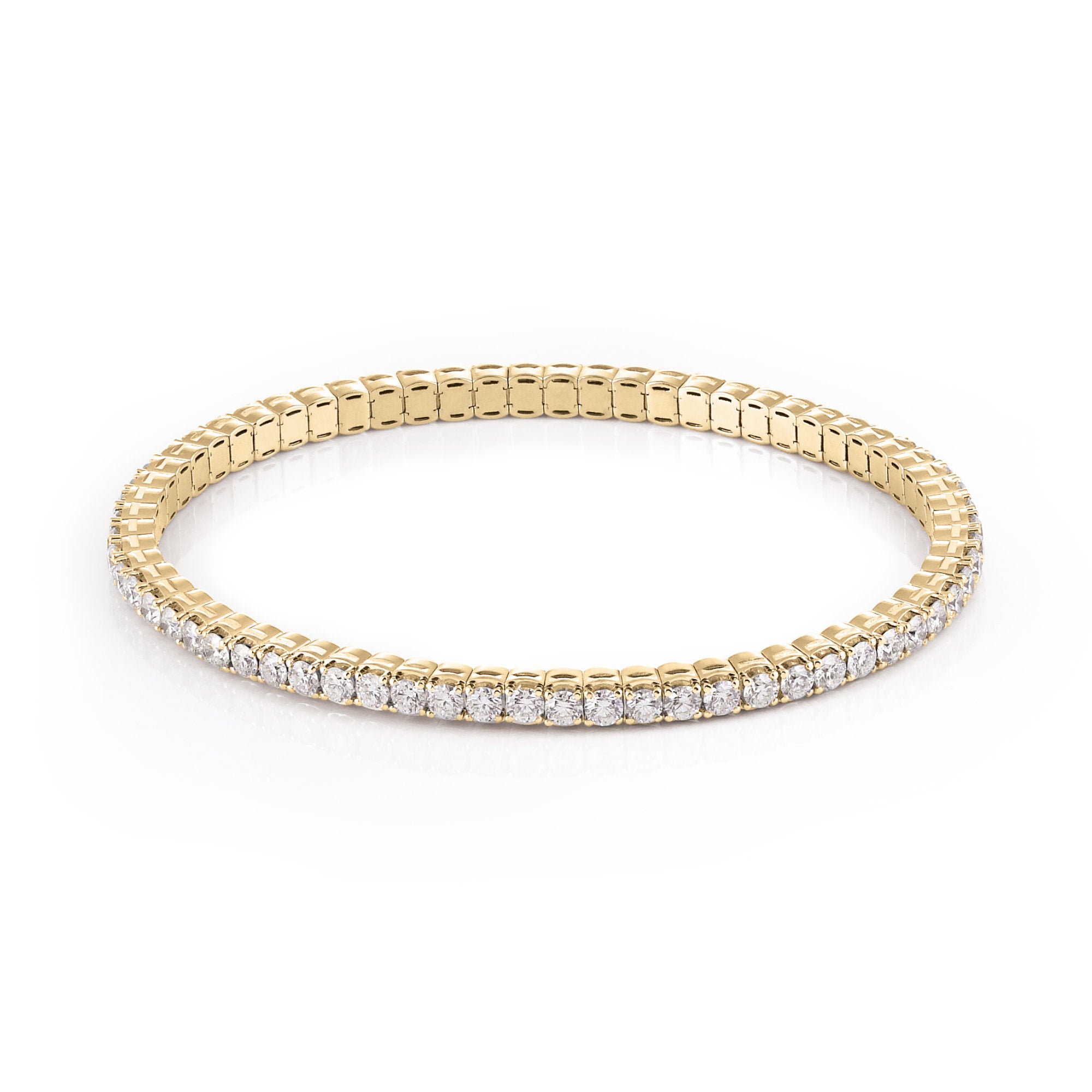 Al Coro Stretchy Armband (A290G) aus Gelbgold mit Diamant
