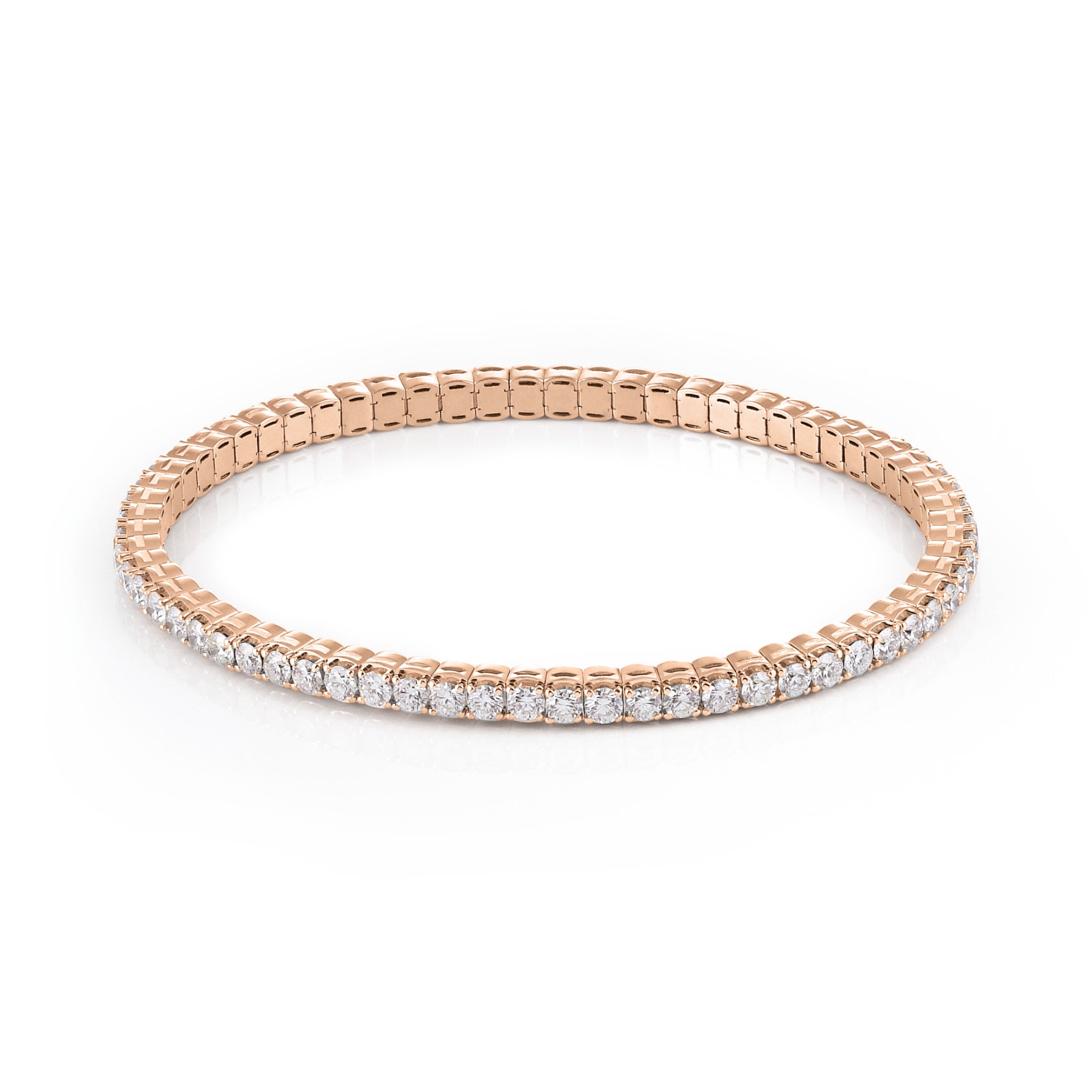 Al Coro Stretchy Armband (A290R) aus Roségold mit Diamant