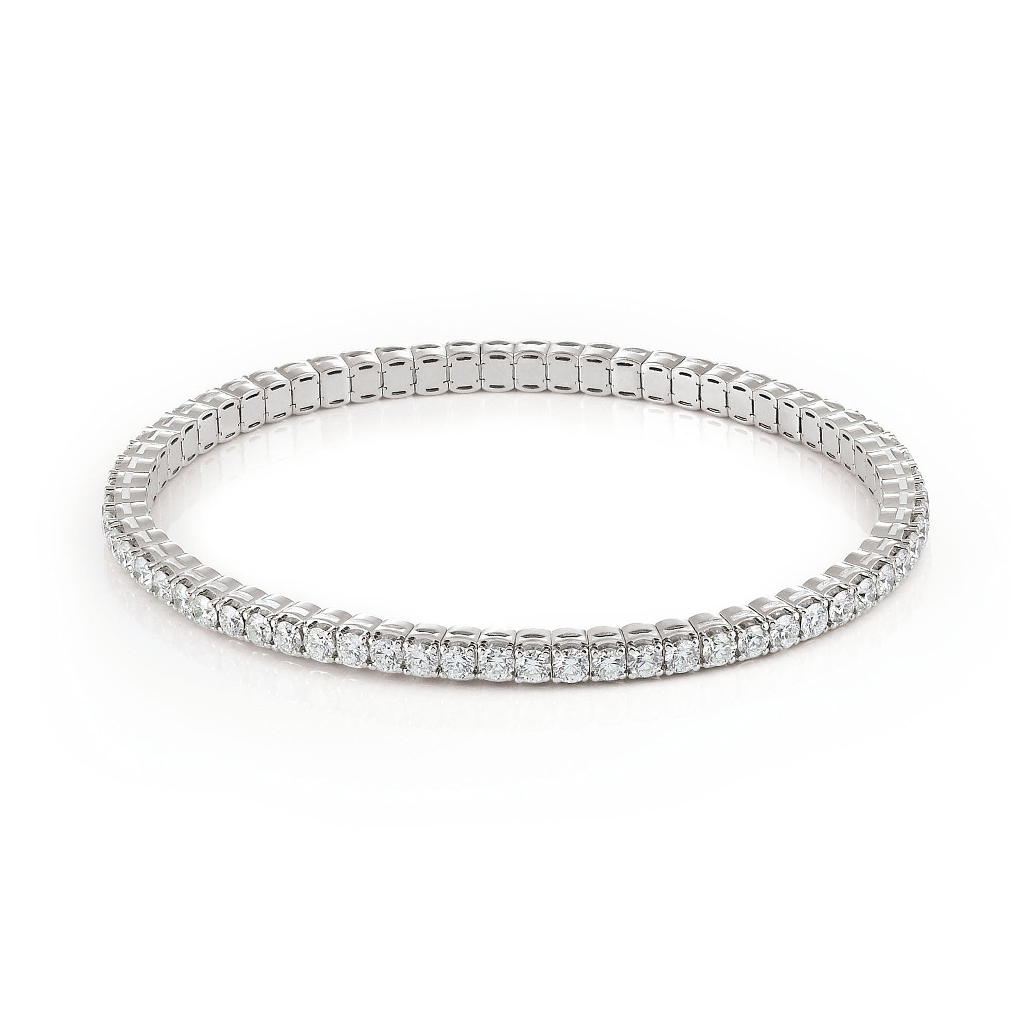 Al Coro Stretchy Armband (A290W) aus Weißgold mit Diamant