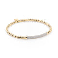 Al Coro Stretchy Armband (A350G) aus Gelbgold mit Diamant