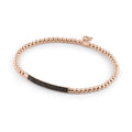 Al Coro Stretchy Armband (A350RB) aus Roségold mit Diamant und Saphir