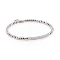 Al Coro Stretchy Armband (A350W) aus Weißgold mit Diamant