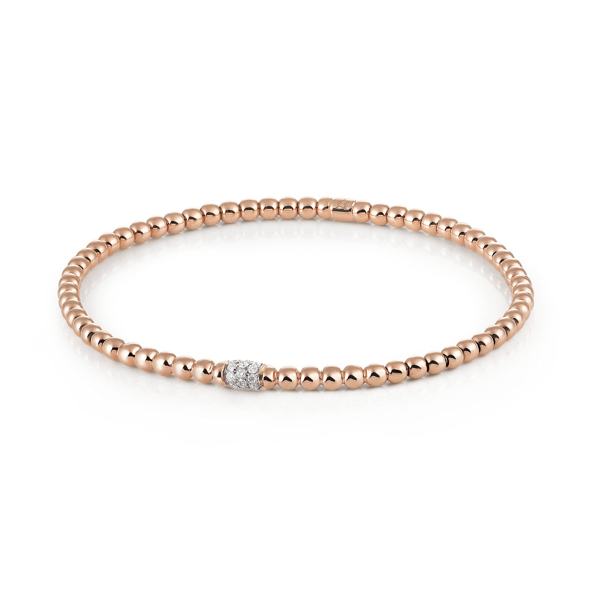 Al Coro Stretchy Armband (A351R) aus Rotgold mit Diamant