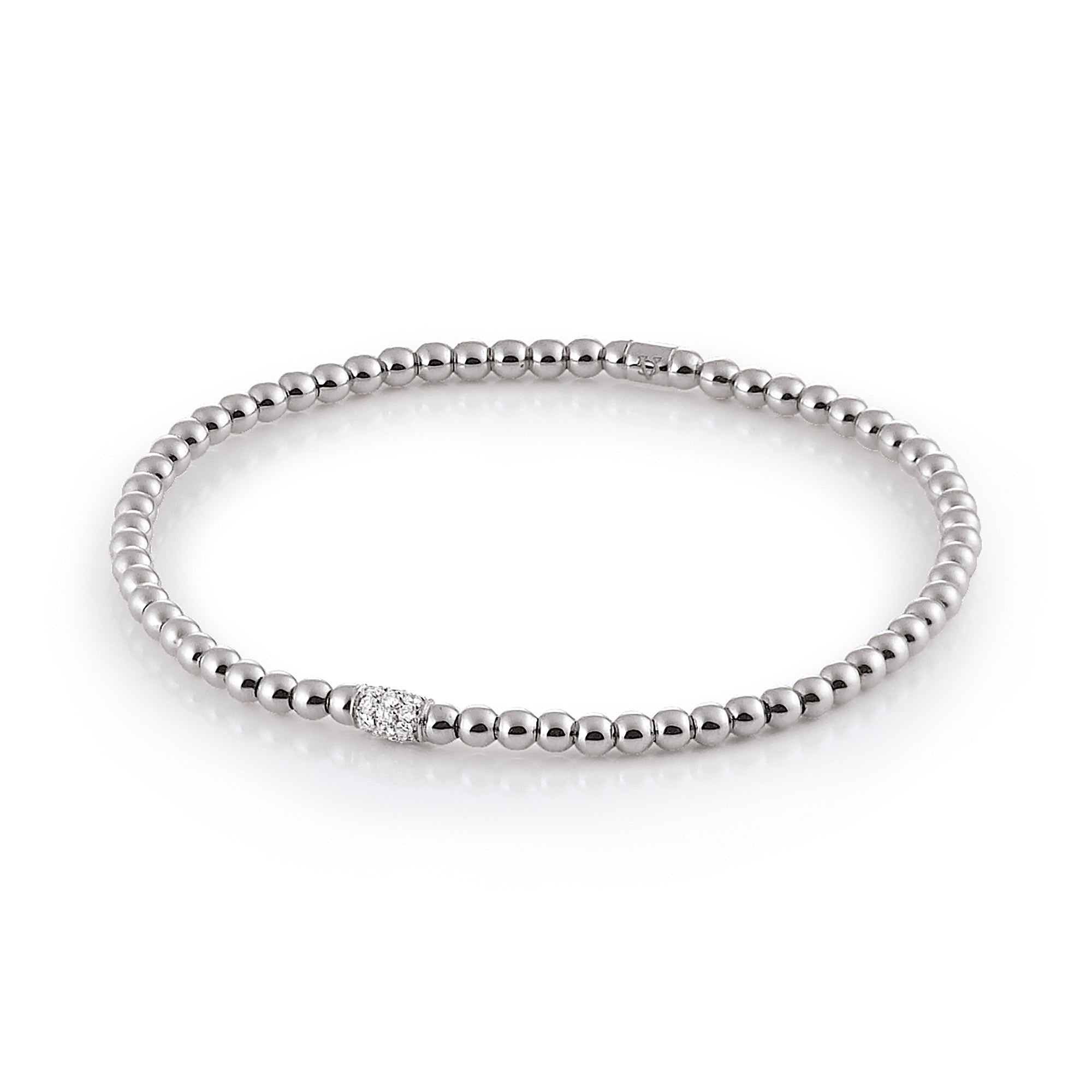 Al Coro Stretchy Armband (A351W) aus Rotgold mit Diamant