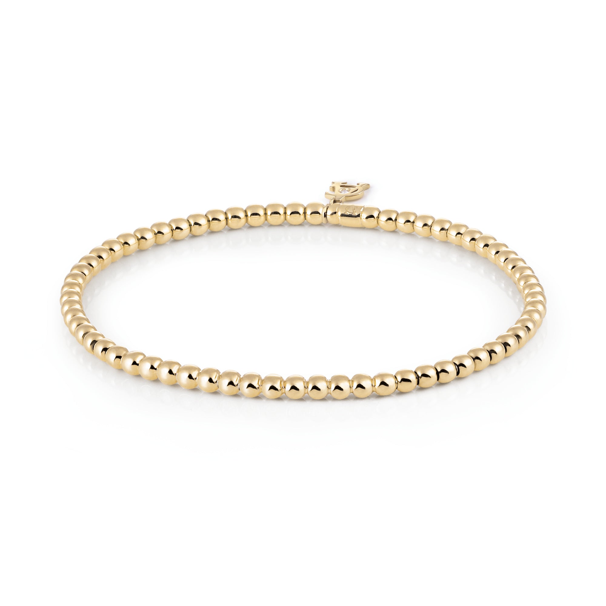 Al Coro Stretchy Armband (A352G) aus Gelbgold mit Diamant